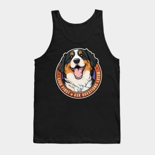 Lick First Bernese Mountain Dog Design Tank Top